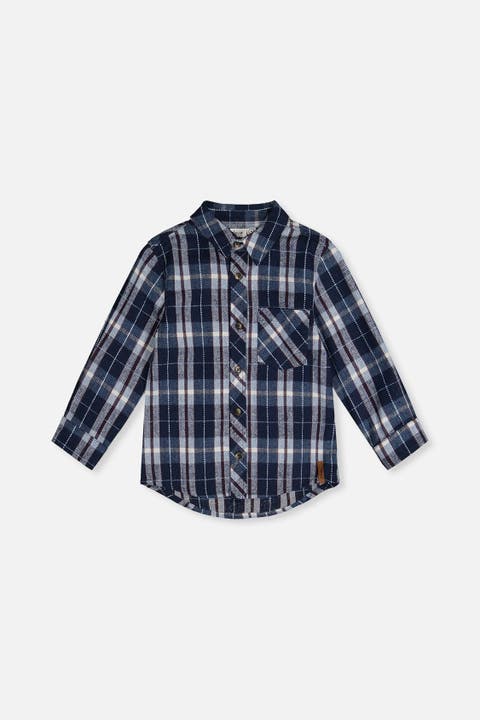 Classic Button Up Flannel Shirt Plaid