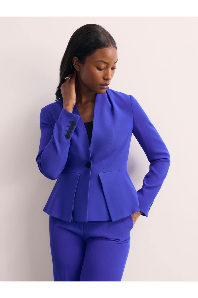 Clifton Clever Crepe Blazer, Main, color, Blue