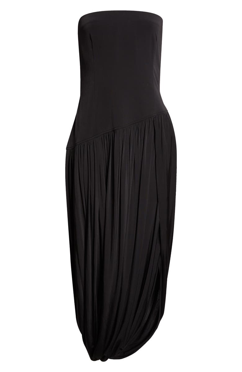 FERRAGAMO Bustier Jersey Gown, Main, color, Nero