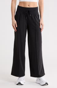 90 DEGREE BY REFLEX Interlock High Waist Pintuck Wide Leg Pants