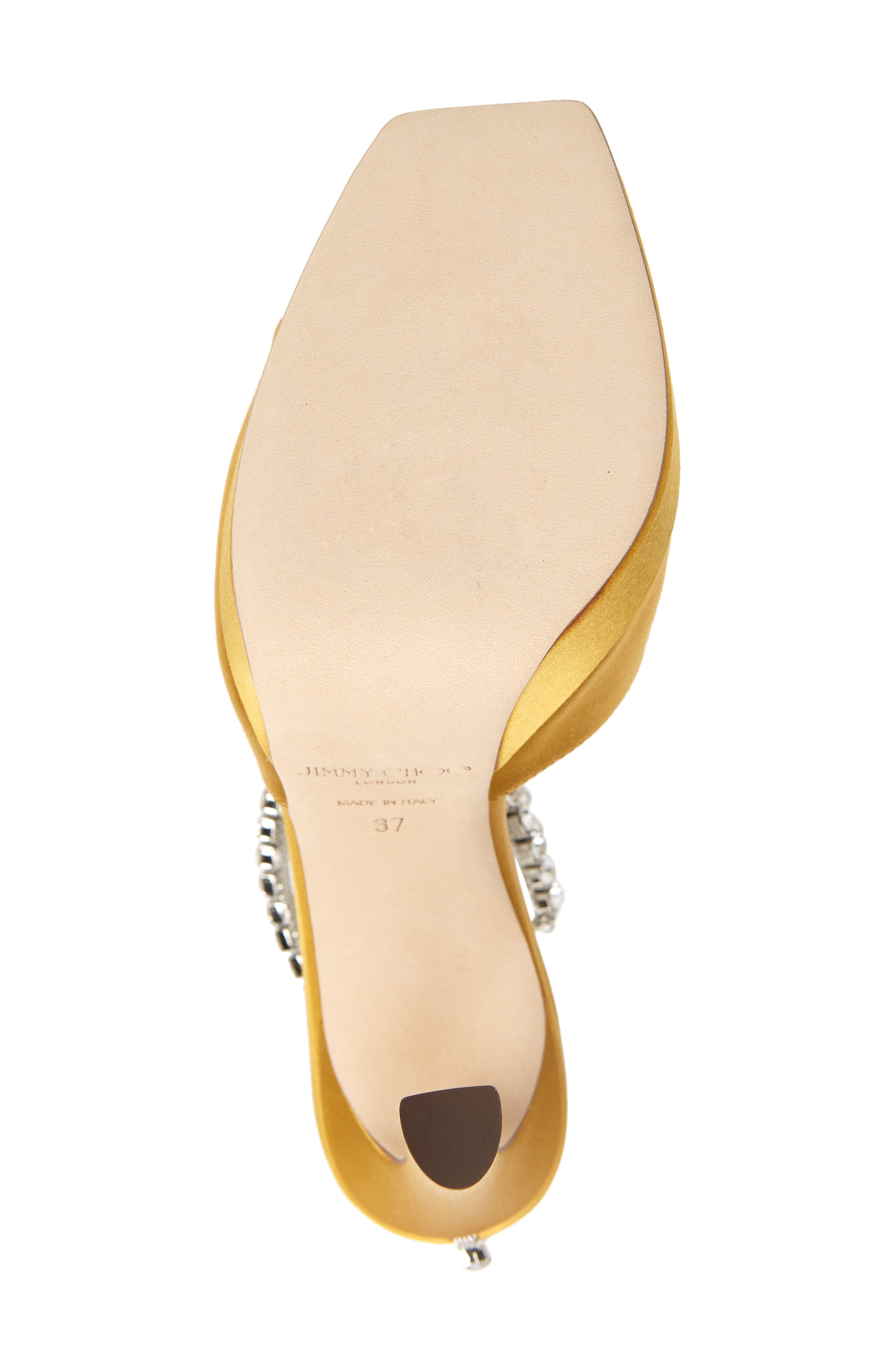 Jimmy Choo Saeda Crystal Ankle Strap Peep Toe Sandal, Alternate, color, 