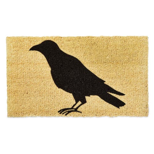 Tag Black Crow Coir Mat Rectangle Indoor Outdoor Welcome Mat In Neutral