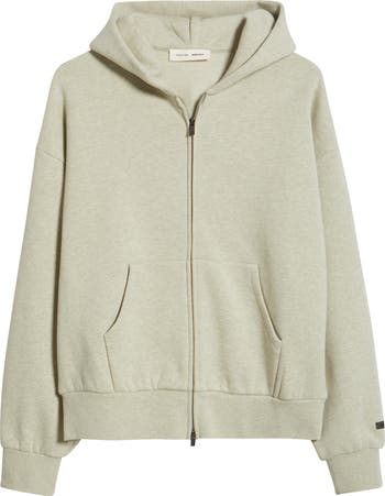 Fear of God Essentials Classic Fit Fleece Zip-Up Hoodie