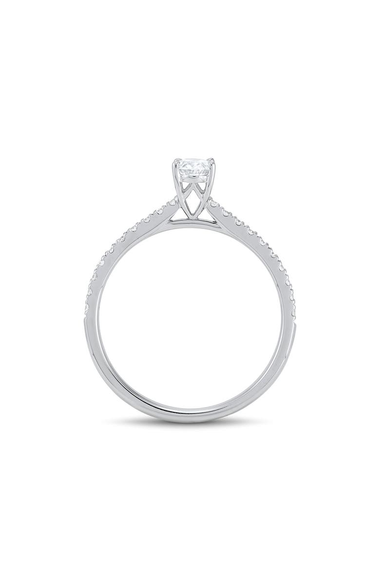 Frankie & Zoe Lab Grown Diamond Ring, Alternate, color, White Gold