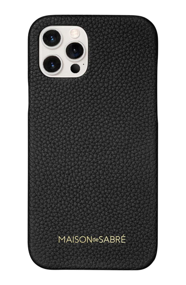 MAISON de SABRÉ Leather Phone Case, Main, color, 