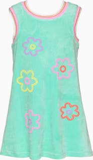 Baby Sara Kids' Flower Velour Dress