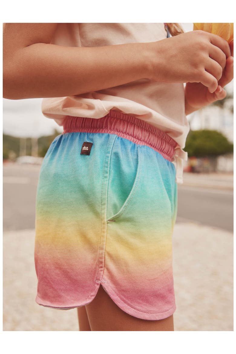 Tie Waist Shorts, Alternate, color, Rio de Janeiro Rainbow