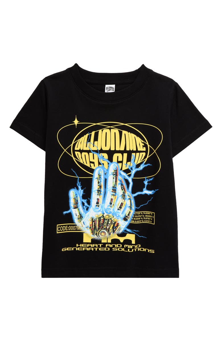 Billionaire Boys Club Kids' Code Cotton Graphic T-Shirt, Main, color, Black