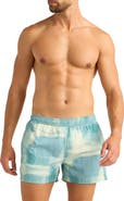 AUTO-REPLY™ Print 4-Inch Nylon Swim Trunks