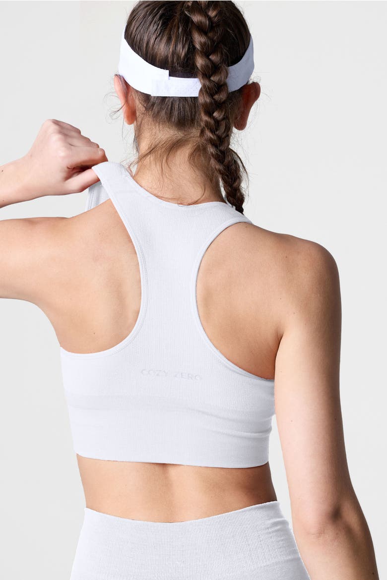 Women's Tech Merino Mid-Support Sports Bra, Alternate, color, White
