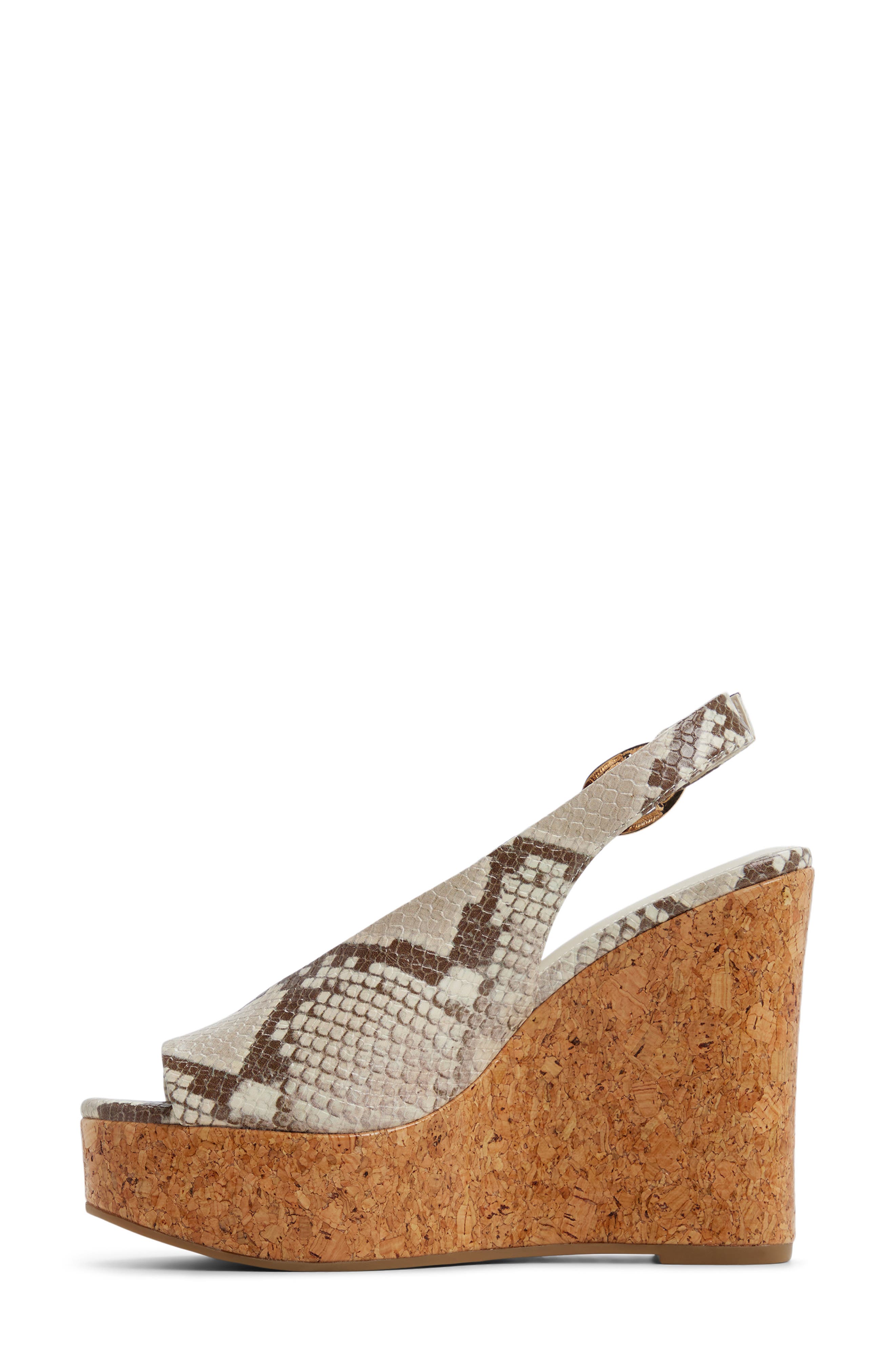 Tatianah Platform Wedge Sandal, Alternate, color, IVORY MULTI