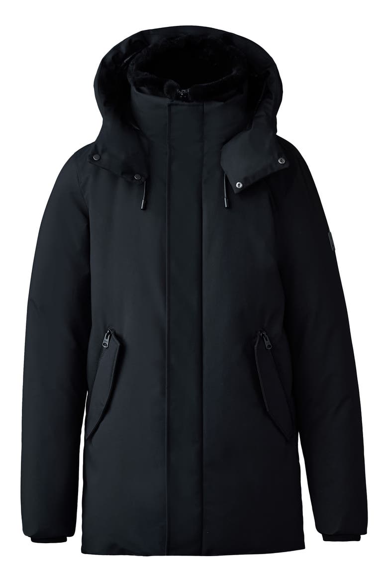 Sullivan Water Repellent 800 Fill Power Down Parka with Removable Bib, Alternate, color, BLACK