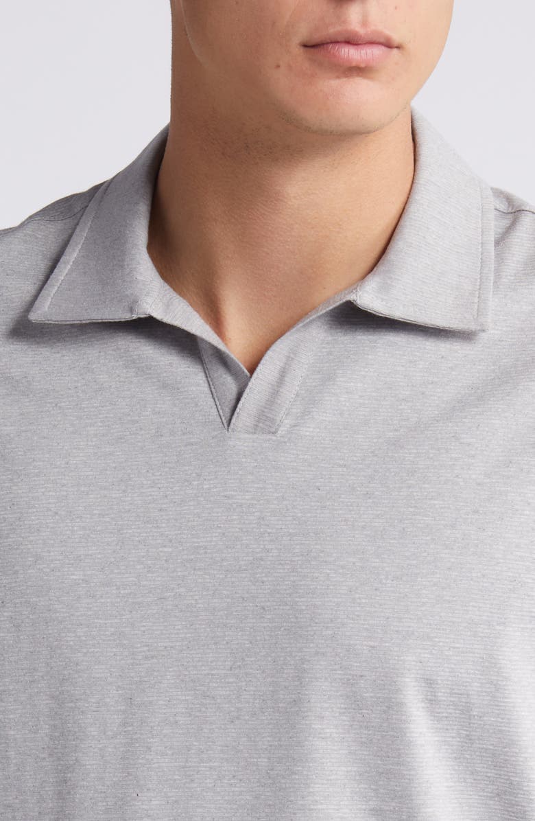 Wardlow Tonal Stripe Short Sleeve Cotton Blend Polo