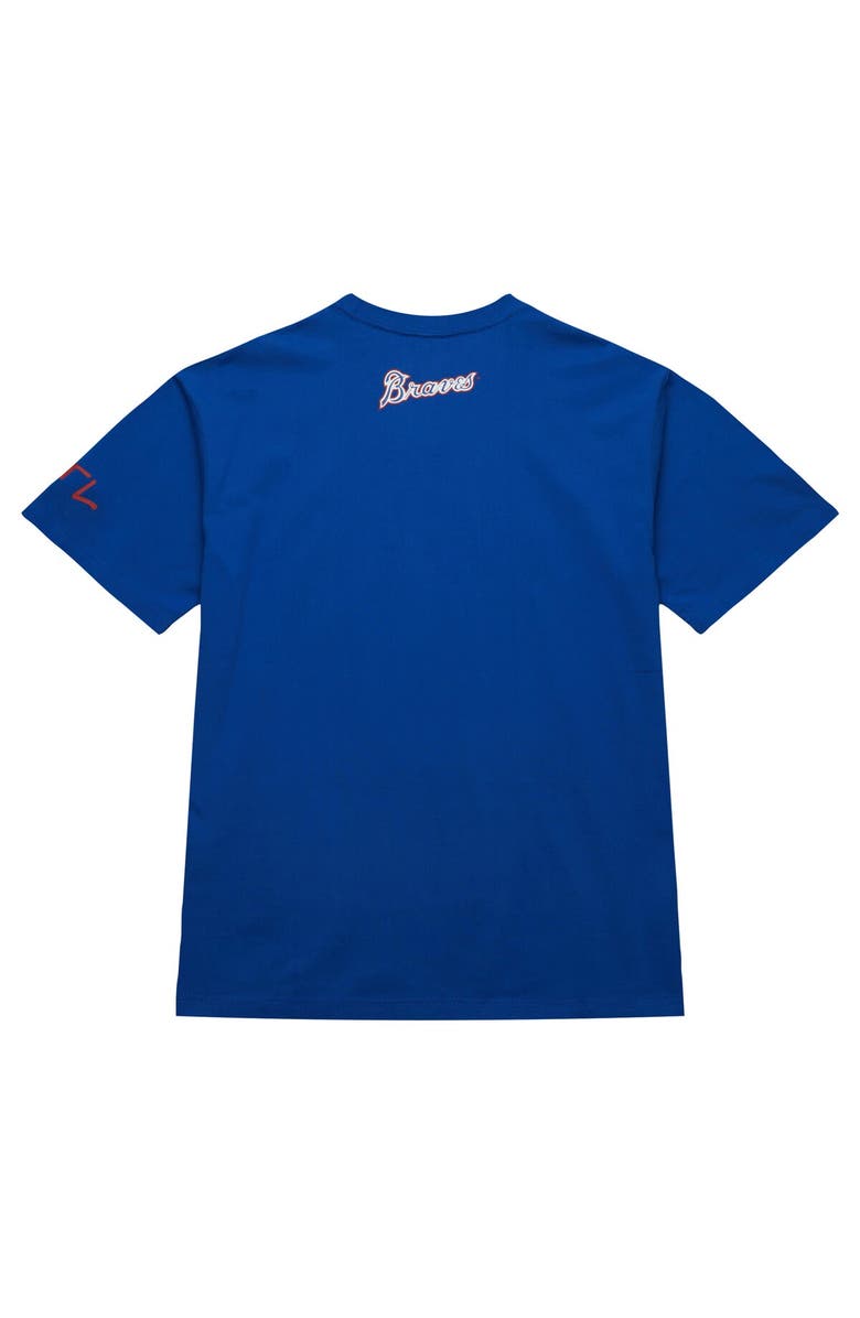 Mitchell & Ness Men's Mitchell & Ness Hank Aaron Royal Atlanta Braves Cooperstown Collection Heavyweight Premium Player Vintage Logo T-Shirt, Alternate, color,