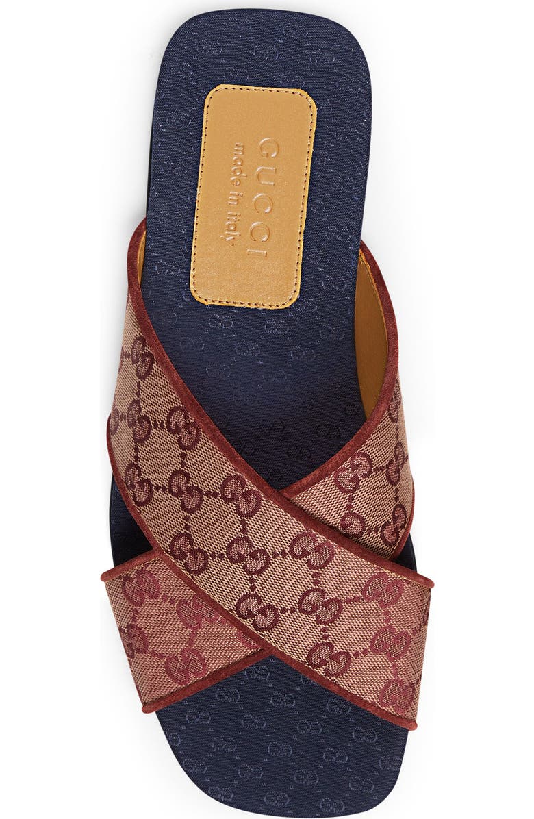Gucci GG Canvas Slide Sandal, Alternate, color,