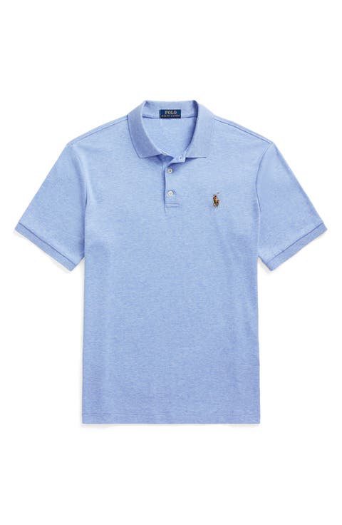 Classic Fit Solid Green Cotton Jersey Polo