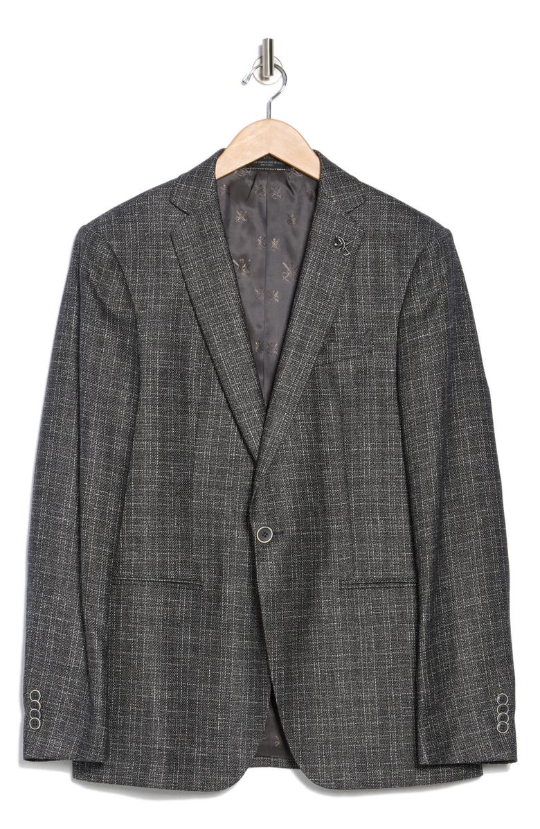 John Varvatos Star USA Solid Wool & Linen Sport Coat, Alternate, color,