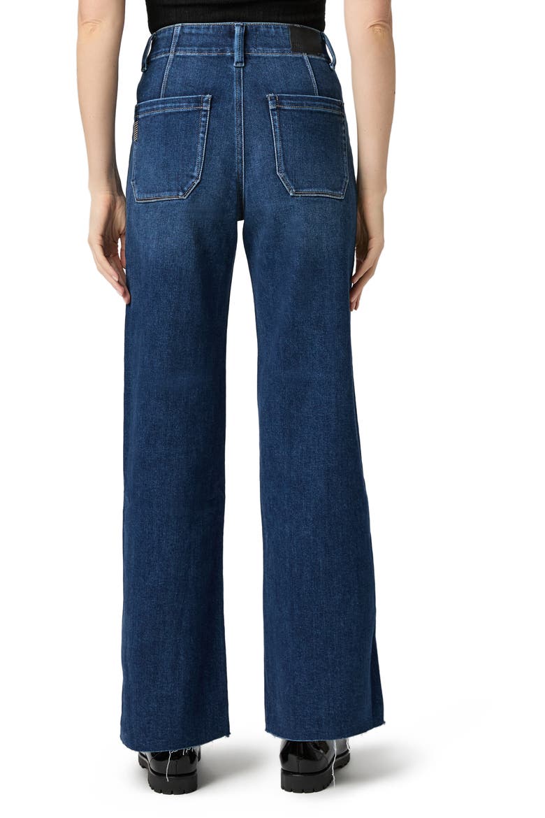 Anessa High Waist Raw Hem Wide Leg Jeans, Alternate, color, LIVE FOREVER