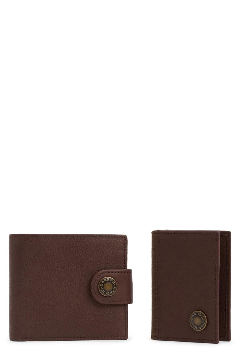 Padbury Leather Gift Set, Main, color, BROWN
