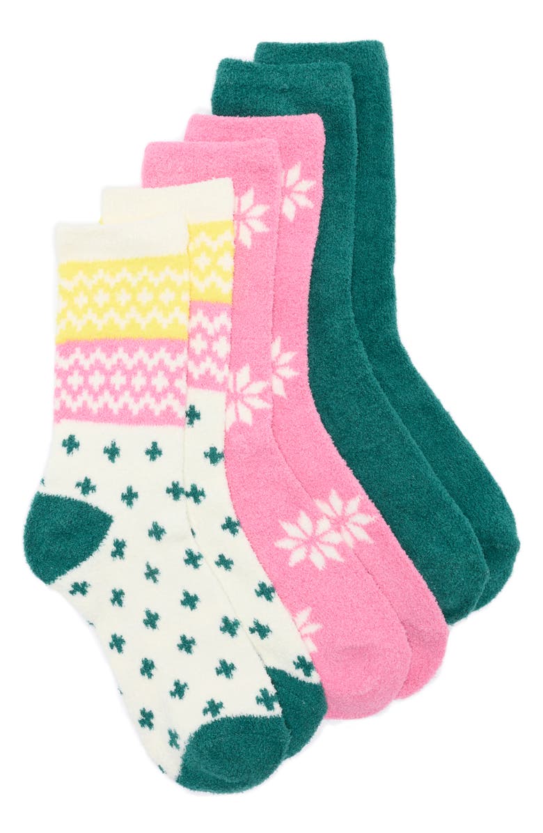 NORDSTROM RACK 3-Pack Pattern Socks, Main, color, 