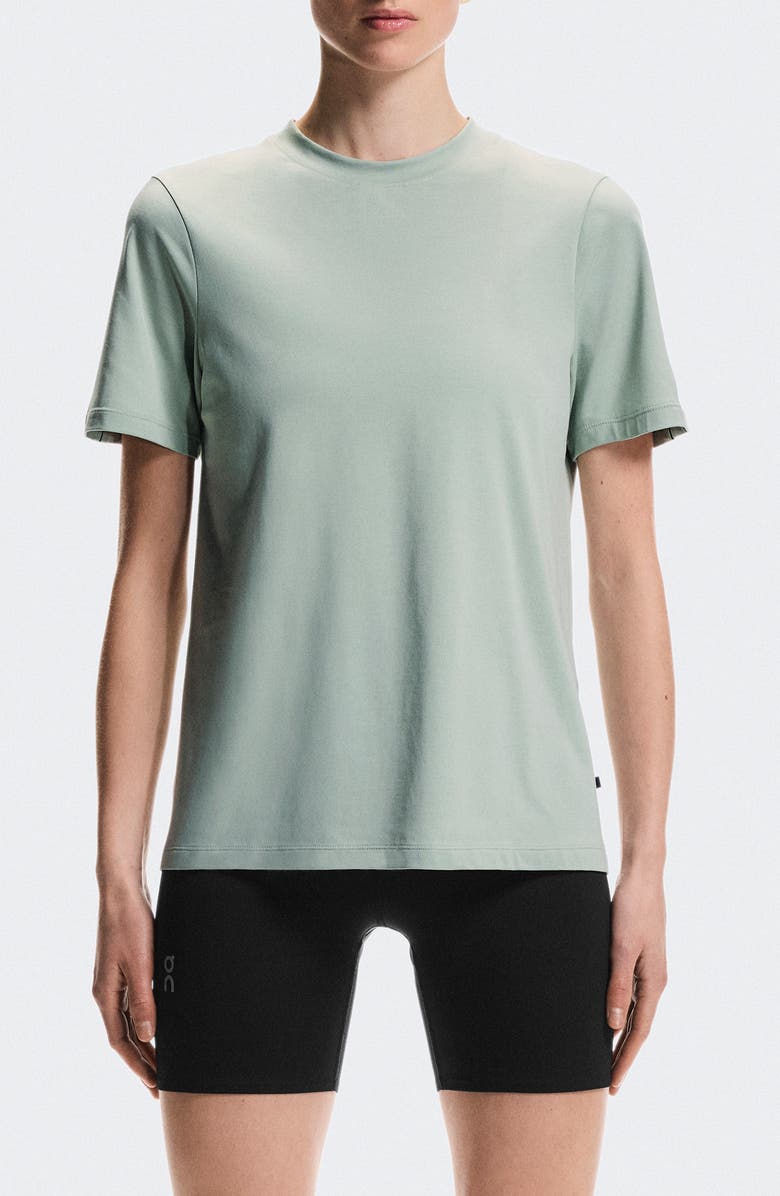 On Focus-T Performance T-Shirt, Main, color, Mineral