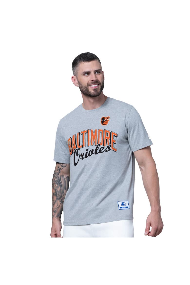 Men's Starter  Orange/Heather Gray Baltimore Orioles Two-Pack T-Shirt Set, Alternate, color, Orange