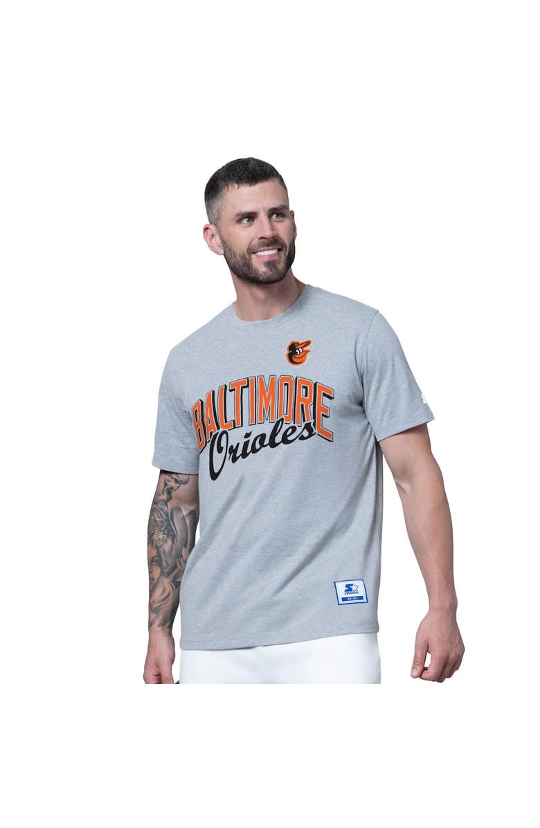 STARTER Men's Starter Orange/Heather Gray Baltimore Orioles Two-Pack T-Shirt Set, Alternate, color, Orange