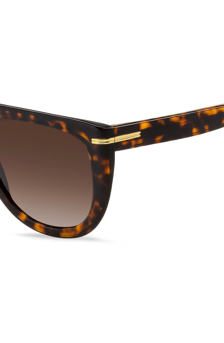 BOSS 56mm Gradient Navigator Sunglasses, Alternate, color, Havana