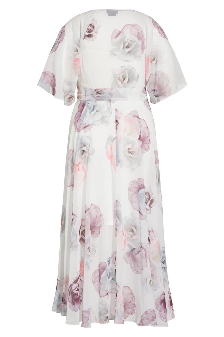 Rose Bella Maxi Wrap Dress, Alternate, color, BELLA ROSA
