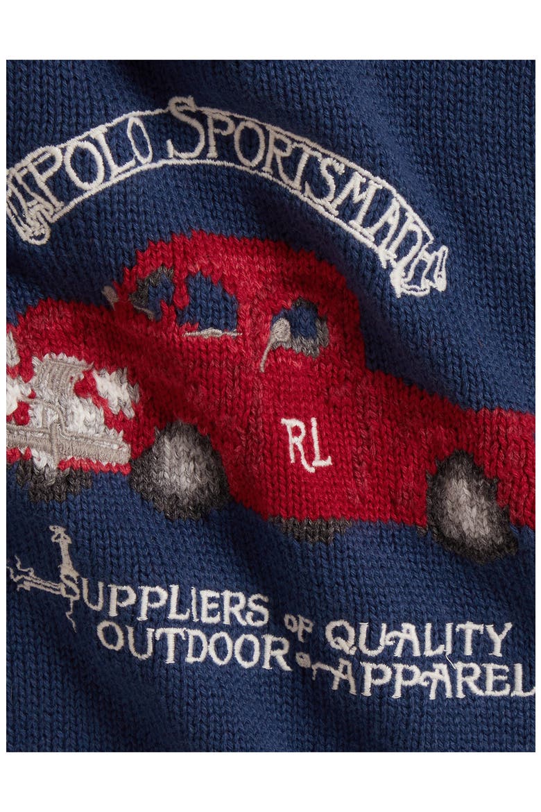 Kids' Truck Cotton Sweater and Pants 2-Piece Set, Alternate, color, RUSTIC NAVY MULTI