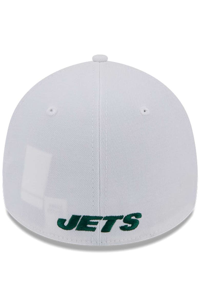 New Era Men's New Era White New York Jets Main 39THIRTY Flex Hat, Alternate, color, White