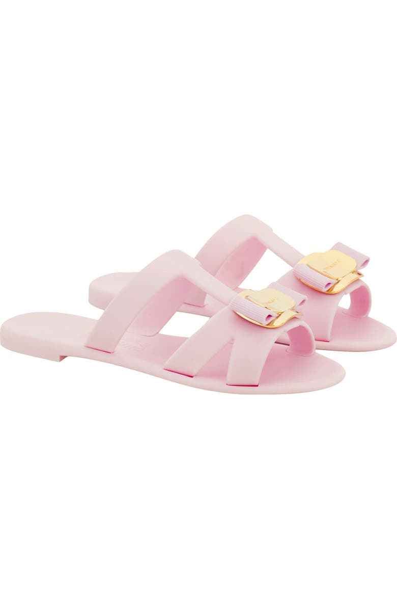 FERRAGAMO Lilou Slide Sandal, Main, color, Cotton Candy