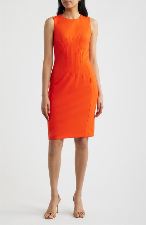 Jewel Neck Sheath Dress