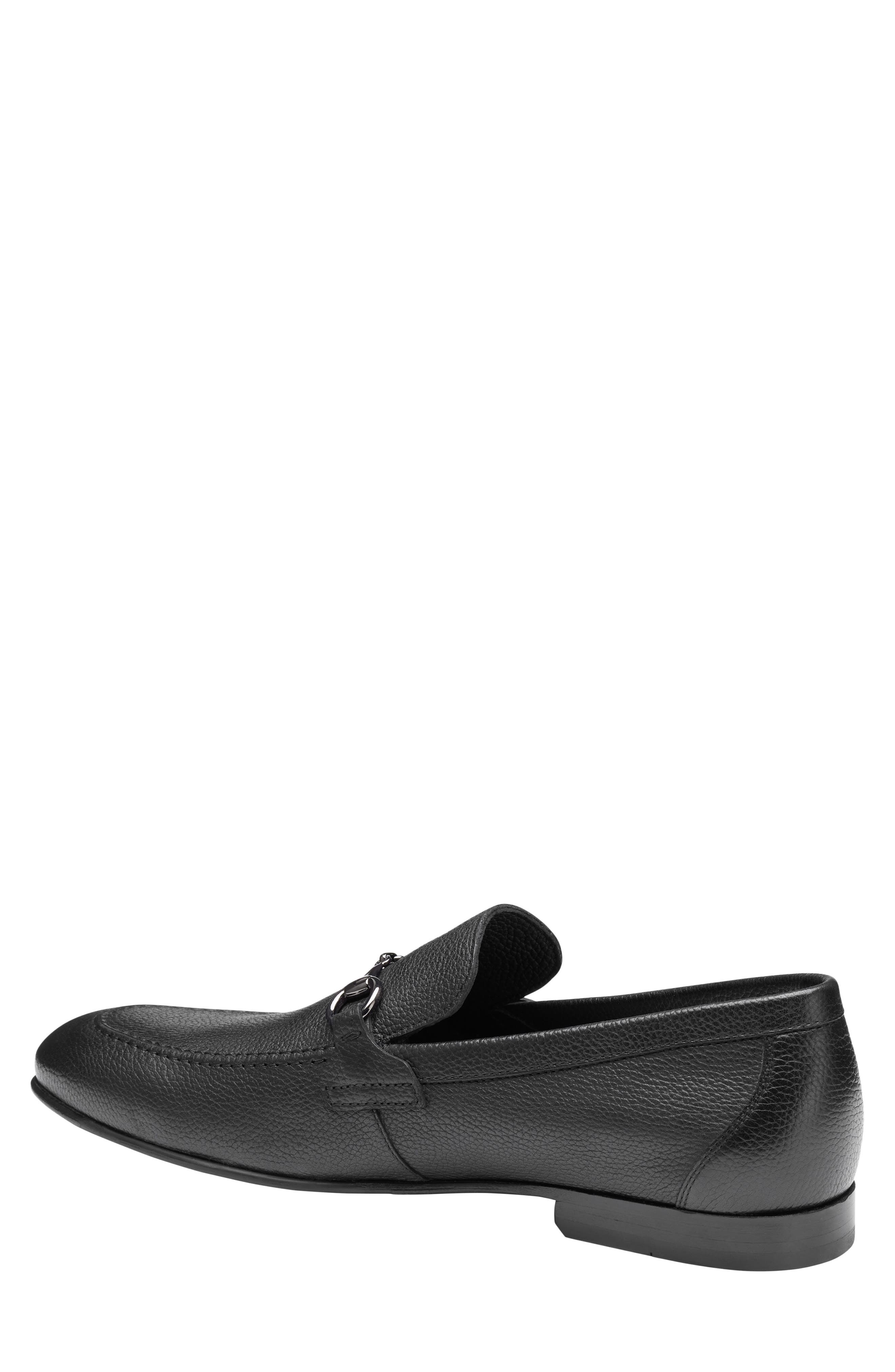 Johnston & Murphy Higgins Bit Loafer, Alternate, color, Black Full Grain
