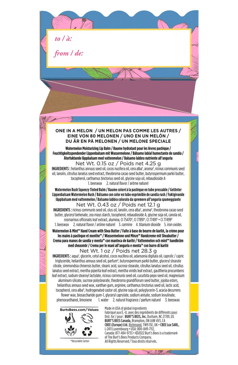 Burt's Bees You're One in a Melon Gift Set, Alternate, color,