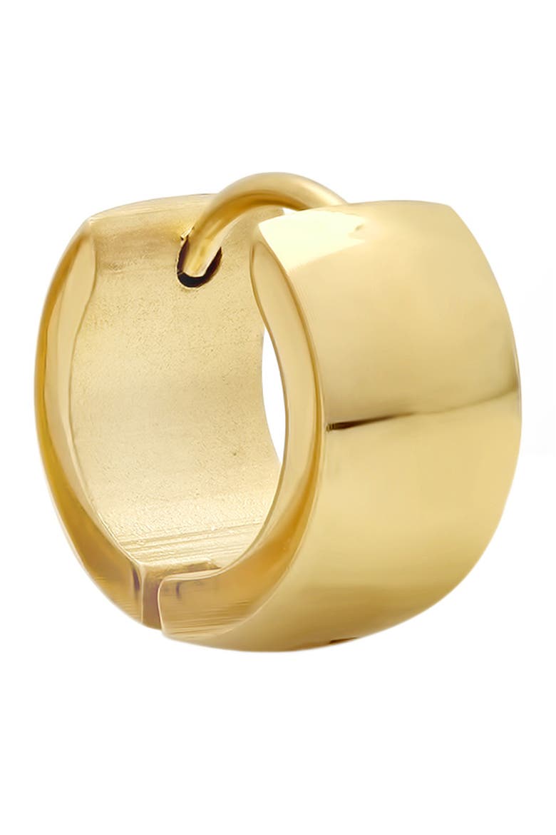 Thick Huggie Hoop Earrings, Alternate, color, YELLOW