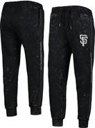 THE WILD COLLECTIVE Women's The Wild Collective Black San Francisco Giants Marble Jogger Pants