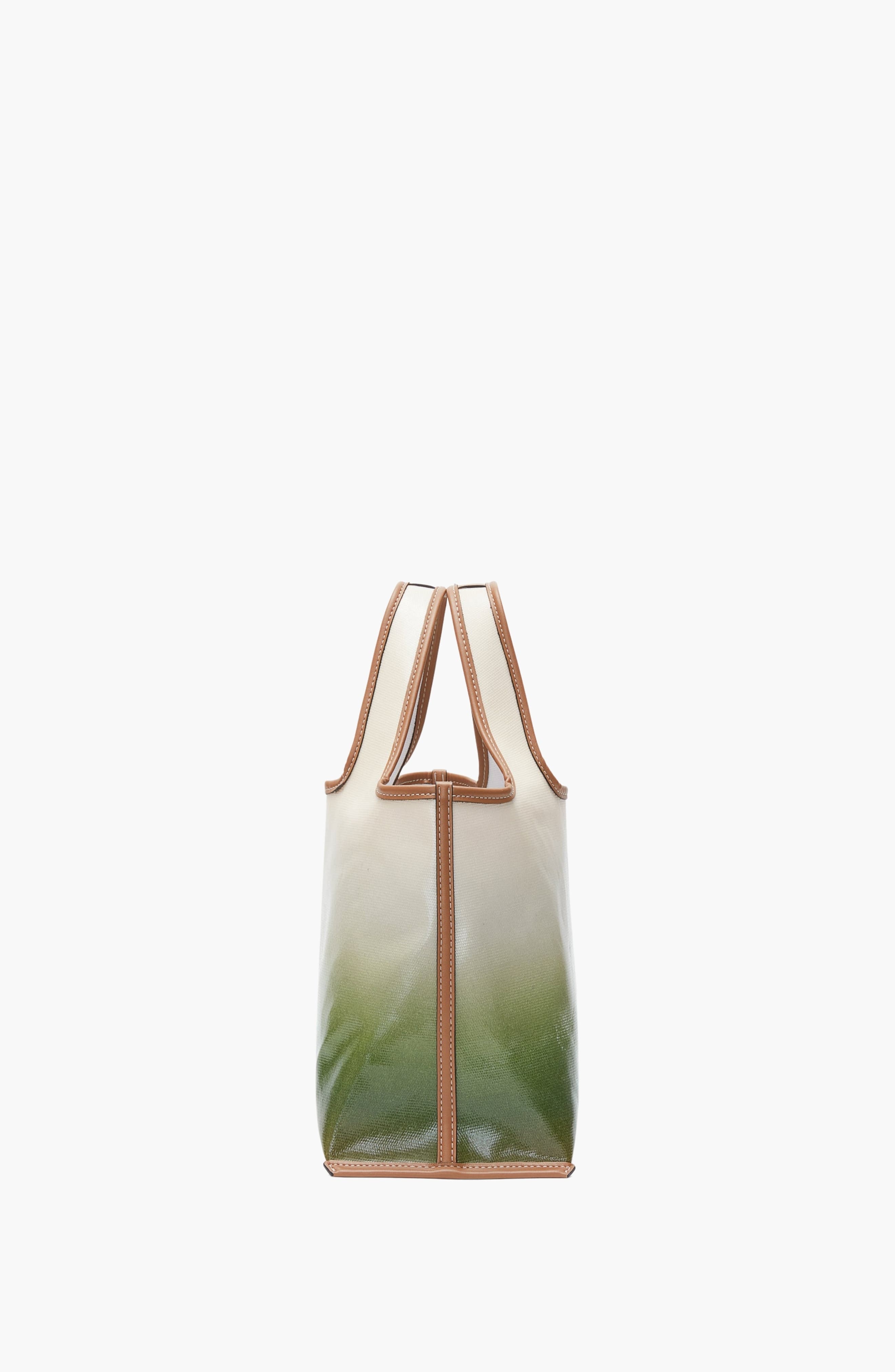 Ombre Coated Canvas Mini Market Tote, Alternate, color, Flame-Cactus Multi