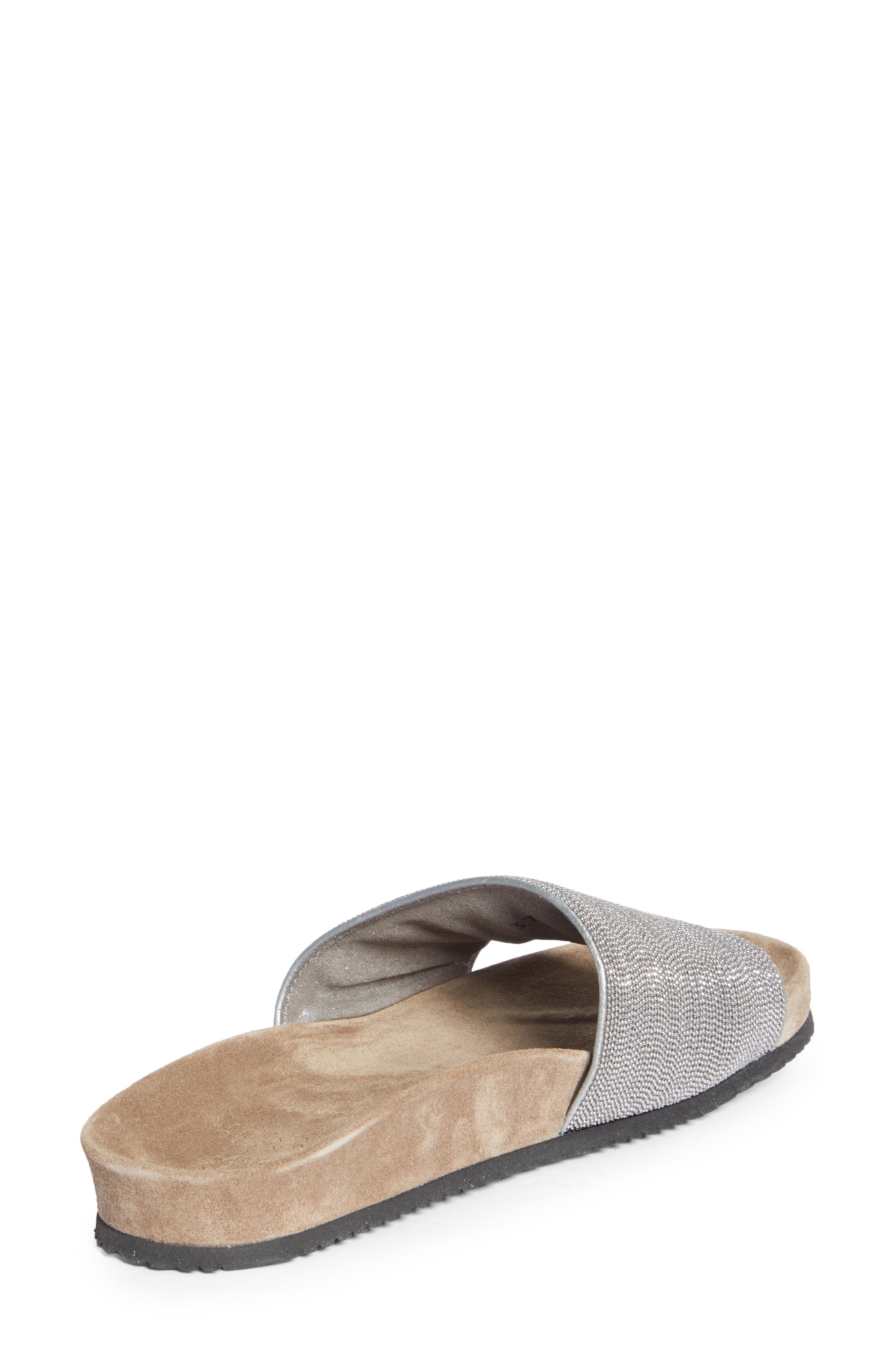 Brunello Cucinelli Monili Slide Sandal, Alternate, color, 