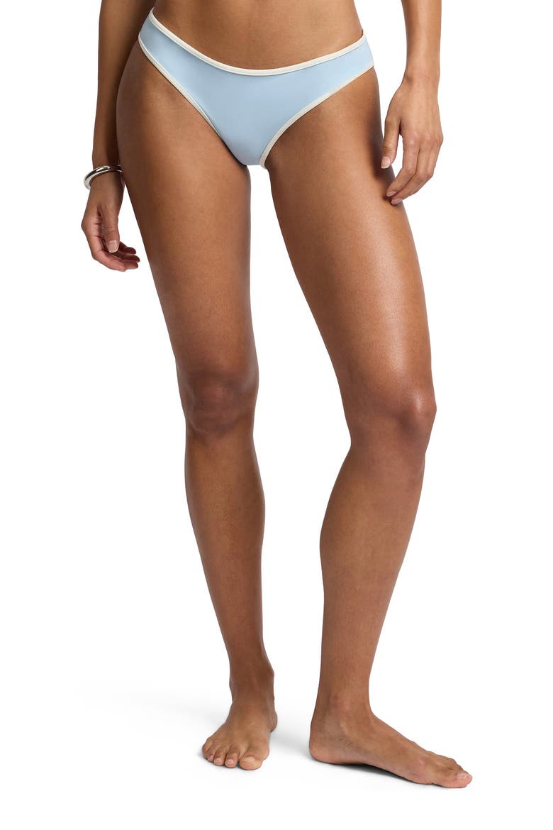 Milly Bikini Brief Bottom, Alternate, color, Sky/White