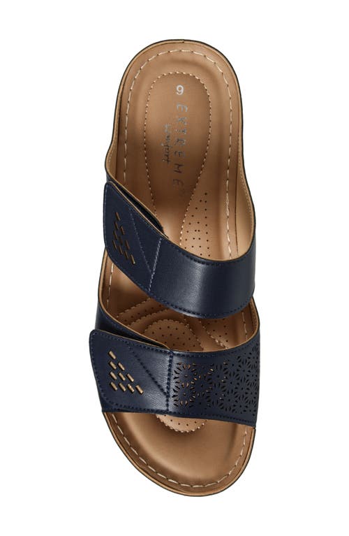 Extreme By Eddie Marc Laser Cut Wedge Sandal