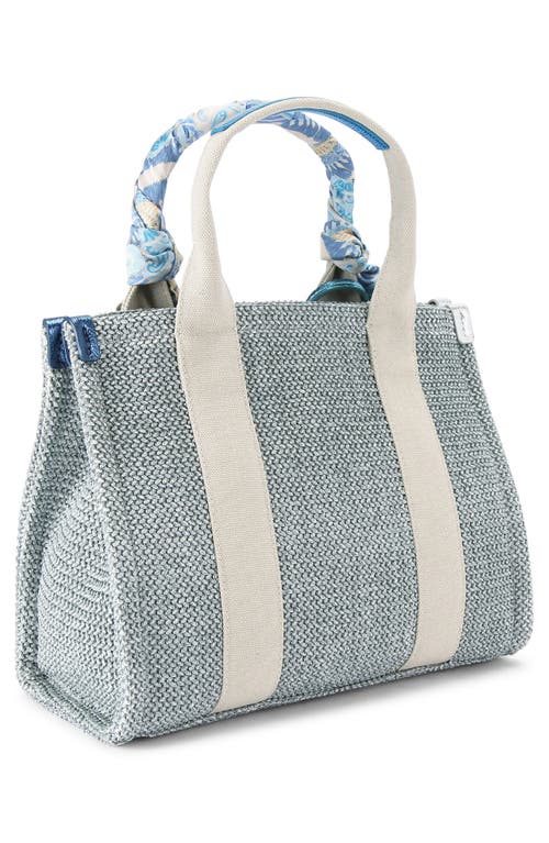 Kurt Geiger London Small Southbank Tote In Light/pastel Blue