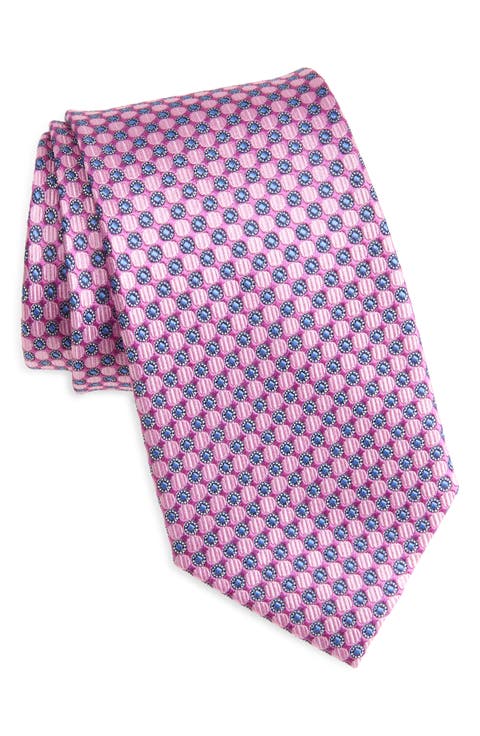 Neat Medallion Silk Tie