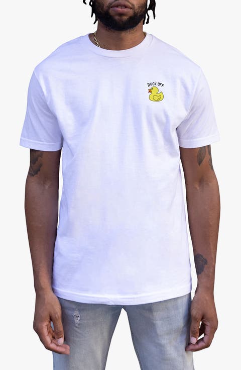 Duck Off Cotton Graphic T-Shirt