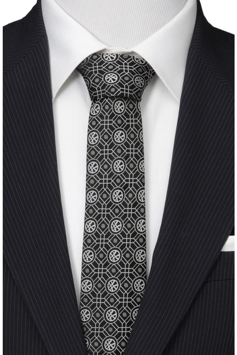 Doctor Strange Silk Tie, Alternate, color, BLACK