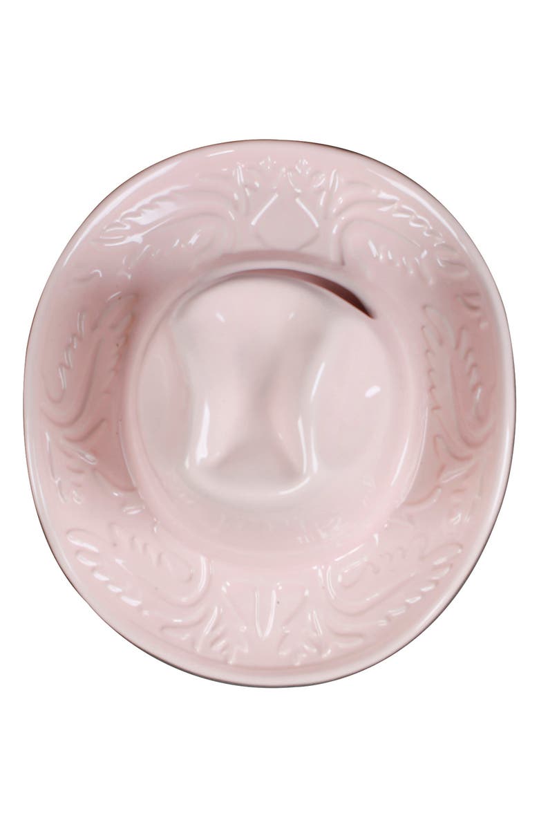 FLORA BUNDA Pink Ceramic Cowgirl Hat, Alternate, color, 