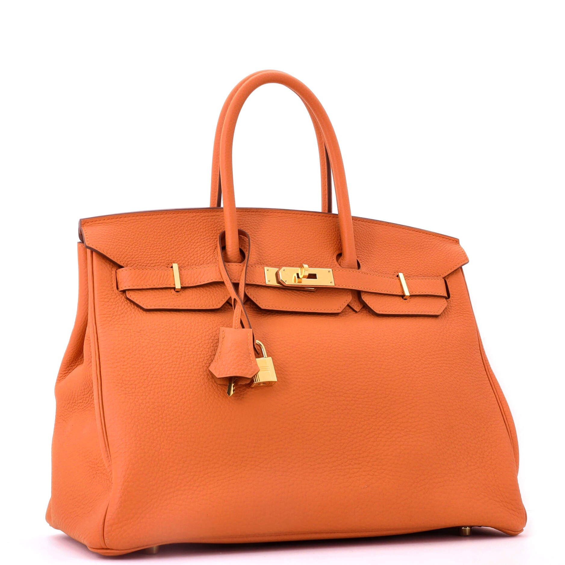 Birkin Handbag Orange Togo with Gold Hardware 35, Alternate, color, Orange