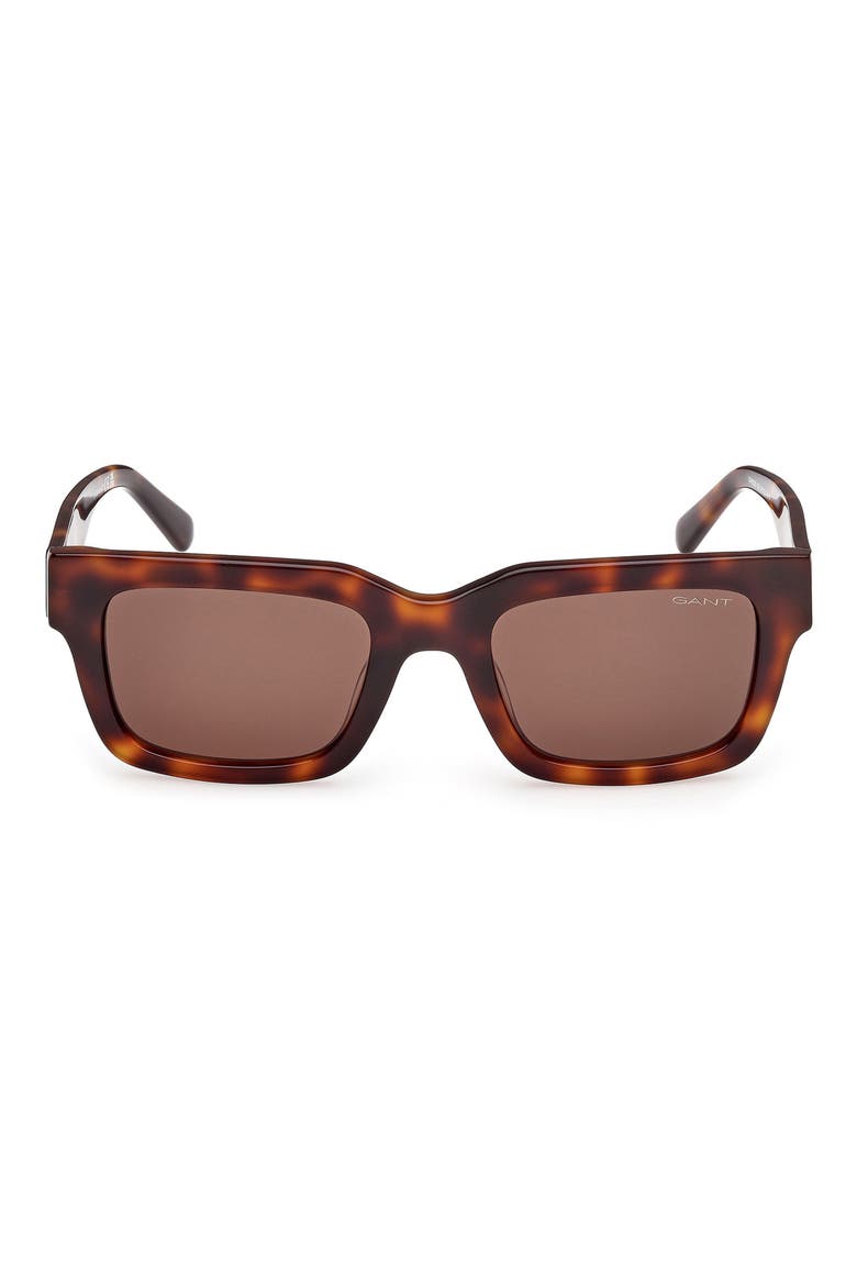 Rectangular Sunglasses, Main, color, DARK HAVANA / BROWN