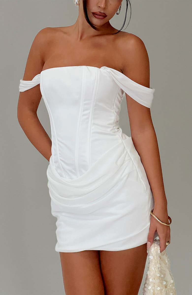 Princess Polly Joslyne Off the Shoulder Minidress, Alternate, color,