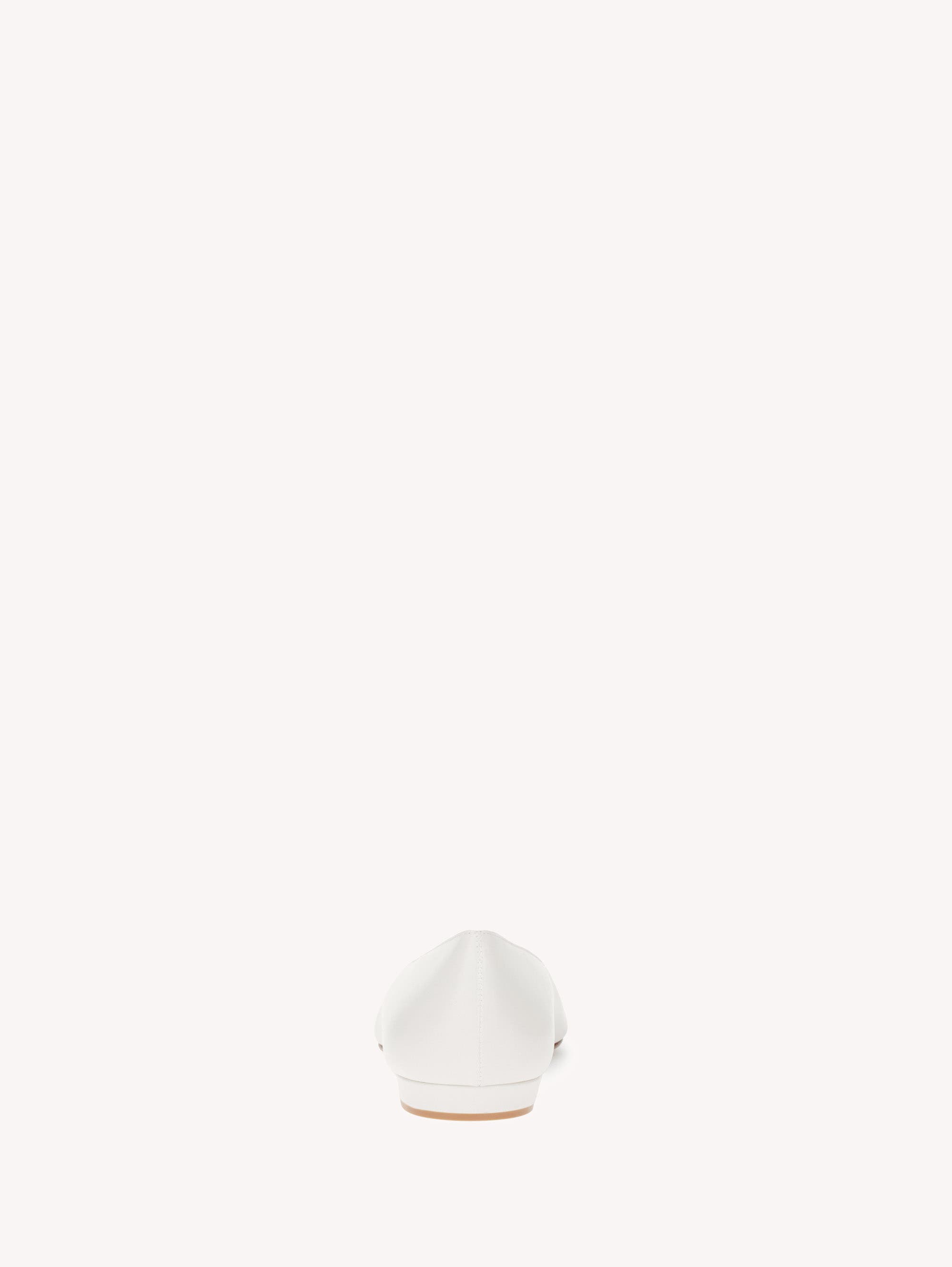 Sofia Ballerinas, Alternate, color, White Calf Leather